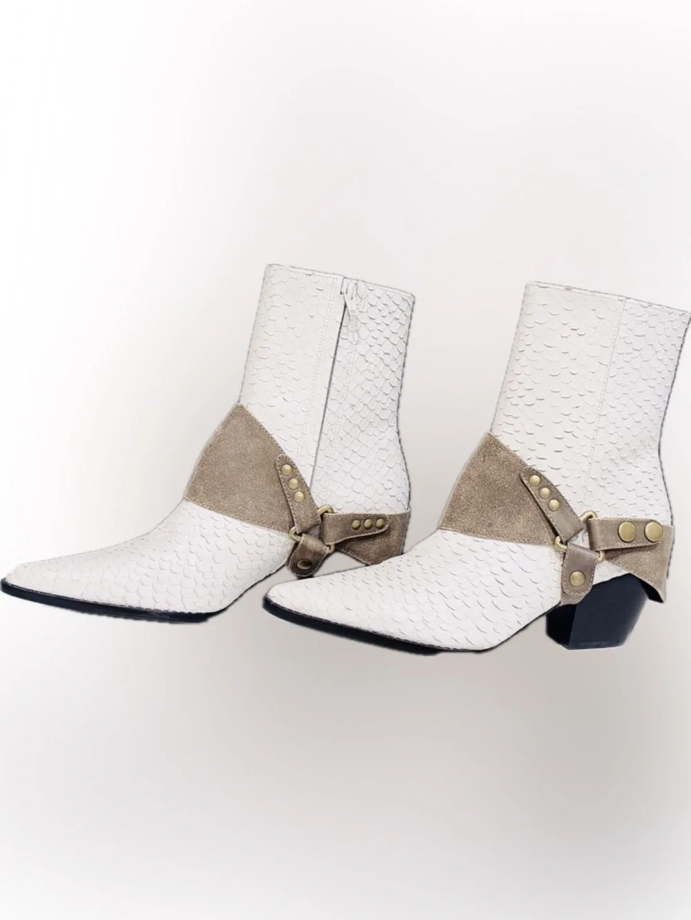 Matisse Caty Coachella Music Festival Western Snake Cowboy Ankle Bootie - Size 8